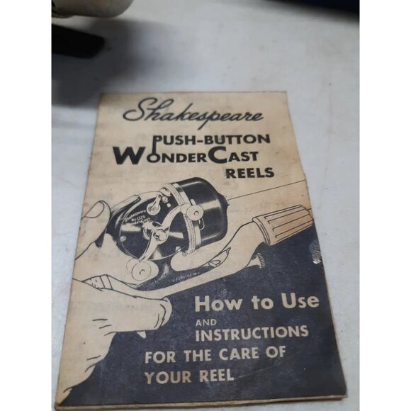 Shakespeare WonderCast No. 1794 Push-Button Reel Boxed With Manual & Oil Set - Picture 3 of 16